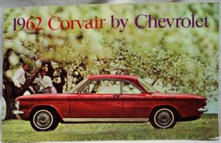 1962 Chevrolet Corvair Chevy Gm Advertising Sales Brochure Guide Vintage