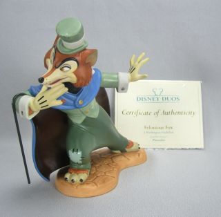 Wdcc Disney J.  Worthington Foulfellow “felonious Fox” Figurine From Pinocchio