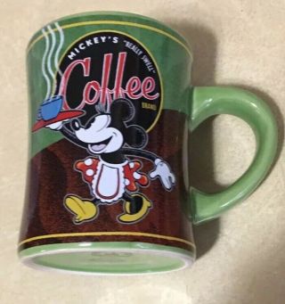 Disney Parks Mickeys Really Swell Coffee Mug Green