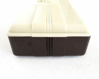 Art Deco Bakelite Mid - Century Box for Parker 220 - B Pen Dark Brown & Cream Top 5