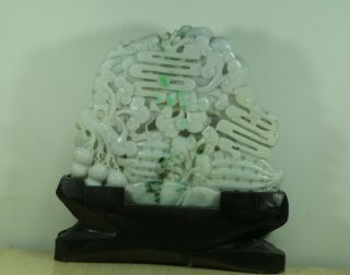 Cert ' d Untreated Green Nature jadeite Jade Sculpture statue dragon 龙 q75603Q 8