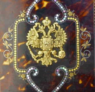 Very rare antique Imperial Russian luxury gold inlay ladies note book/purse 4