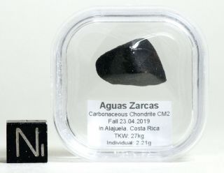 Meteorite AGUAS ZARCAS - CM2 carbonaceous fine crusted Individual Costa Rica 6