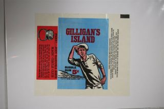 1965 Topps Gilligans Island 5 Cent Wrapper Trading Card Wax Ring Ad