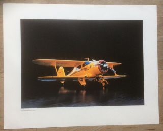 Beechcraft Aircraft Classic Model 17 Staggerwing N230 Poster 20 X 16