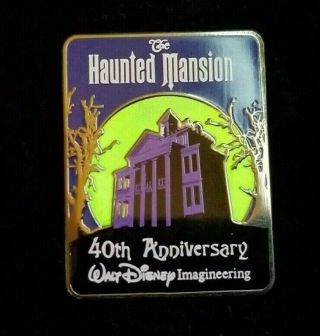 Wdi - Disney Disneyland Haunted Mansion Building 40th Anniversary Pin Le 500