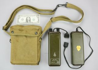 Wwii Us Navy Usmc Us Army Rbz Radio Receiver & Carrier Bag Case Unit Marked 1943