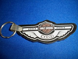 Harley Davidson 100th Anniversary Key Chain Ring El Cajon Harley