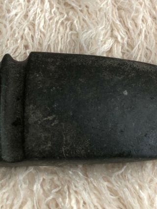 Authentic Native American Indian Grooved Stone Axe Head Artifact 9 1/2 x 4 1/2 4