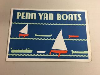 1930 Penn Yan Boats And Outboard Racing Craft Catalogs