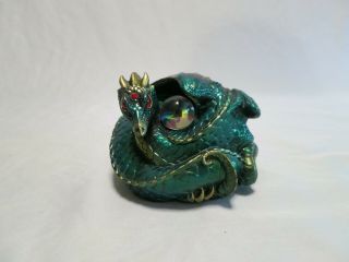 Windstone Editions Jade Emerald Coiled Dragon By Melody,  M Pena 505 - E