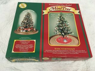 1999 Westrim Craft Christmas Preassembled Glass Beaded Mini Tree Starter Kit