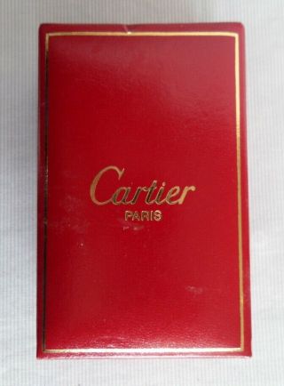 CARTIER vintage lighter 1974 gold plated w/ certificate and accessories 3
