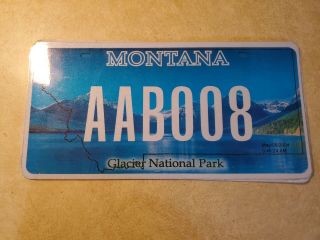 Montana Glacier National Park License Plate