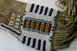 CHEYENNE BEADED AND FRINGED PIPE BAG - ERNEST VON KRONWITTER 2