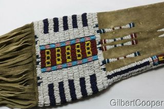 CHEYENNE BEADED AND FRINGED PIPE BAG - ERNEST VON KRONWITTER 6