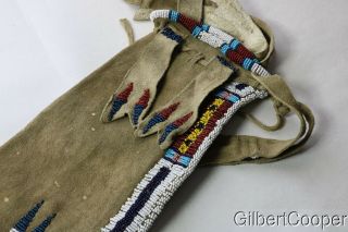 CHEYENNE BEADED AND FRINGED PIPE BAG - ERNEST VON KRONWITTER 8