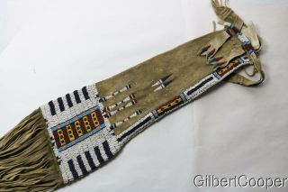 CHEYENNE BEADED AND FRINGED PIPE BAG - ERNEST VON KRONWITTER 9