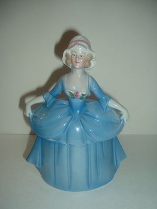 Erphila Germany Madame Pompadour Dresser Doll Jar