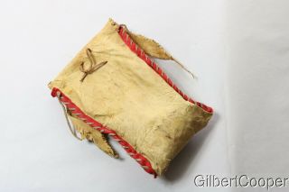 SIOUX SHAMAN ' s PARFLETCH BAG WITH TACKED BUFFALO HOOF BOWL - VON KRONWITTER 7