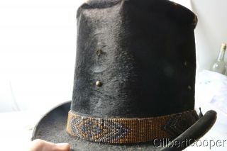 SIOUX BEADED TOP HAT - 19TH CENTURY 5