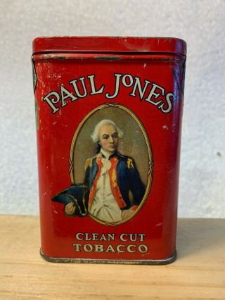 Rare Paul Jones Pocket Tobacco Tin