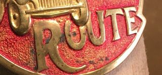 Cotton Belt Route Truck Drivers Hat Badge obsolete circa 1920’s Railroad Train 3