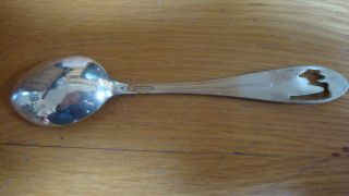 Vtg Mexico sterling silver tea coffee spoon Carlsbad Caverns Chinese Temple 4