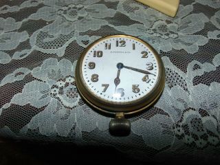 Antique A.  Stowell & Co 8 Day Waltham Wind Up Car Clock