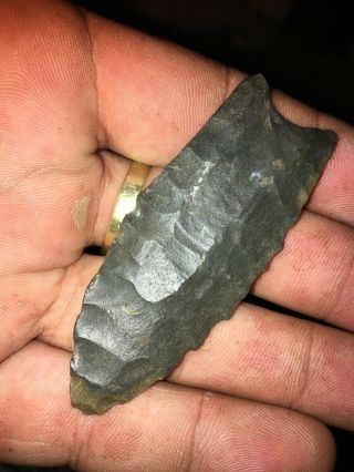 Indian Artifact Fluted Clovis Point White Co Tenn With 8