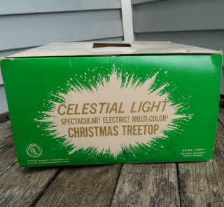 Bradford Electric Multi - Color Celestial Star Motion Light Christmas Tree Topper 11