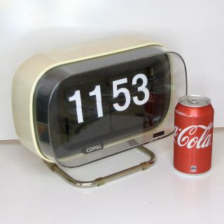 Copal 802 Mid Century Vintage Flip Clock Retro 24 Hour Digital Alarm Watch Wall
