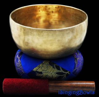 Antique Healing Singing Bowl 7 1/8 ",  Ca.  18th C. ,  A3 & D 5.  (w/ Mp3)