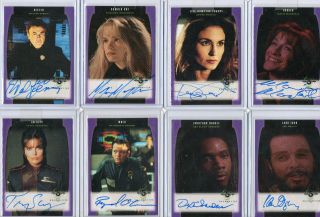 Babylon 5 Season 4,  5,  Profiles & Complete Autograph Card Selection Nm