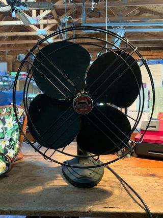 Antique Vintage Arcticaire Electric Oscillating Fan Fan 18”dia.