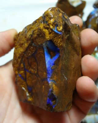 Natural Boulder Opal Rough Parcel From Winton 2.  07 KG Total Lapidary Hobby 3
