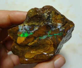Natural Boulder Opal Rough Parcel From Winton 2.  07 KG Total Lapidary Hobby 5
