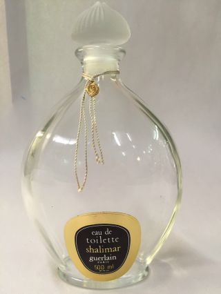 8 " Guerlain Shalimar Factice Perfume Eau De Toilette Paris 500 Ml