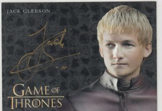 Game Of Thrones Inflexions Jack Gleeson As Joffrey Baratheon Gold Auto Sp
