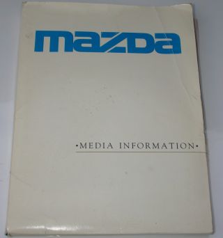 1991 Mazda Product Line Car Info Press Kit W/ B & W Photos And Color Slides