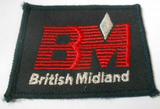 Airway Airline British Midland Vintage Obsolete Cloth Patch