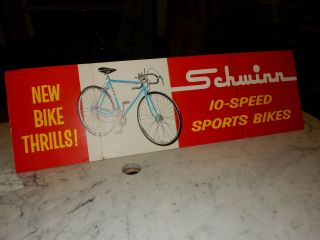 Vintage Schwinn Bicycle Advertising Banner