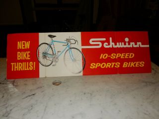 Vintage Schwinn Bicycle Advertising Banner 2