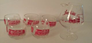 5 Pennsylvania Railroad Glasses And One Pitcher Stemmed Snifter?