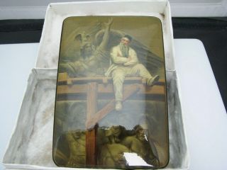 J184 Fedoskino Russian Lacquer Box " The Painter " By Golovenkov
