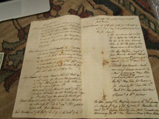 Vt William Penn 1692 Colonial Philadelphia Pennsylvania Land Title Document 1751