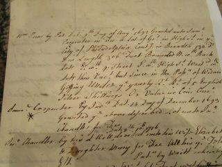 Vt William Penn 1692 Colonial Philadelphia Pennsylvania Land Title Document 1751 2