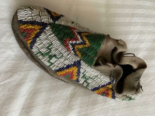 Plains Moccasin A Gift From Yosemite Miwok Dancer " Chief Lemee "