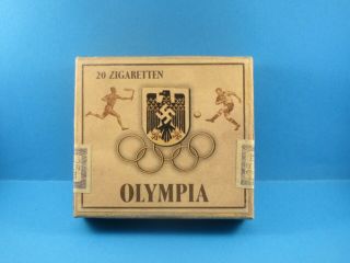 1936 Olympiade Berlin Summer Games,  Cigarette Paper Box,  Smoking Tobacco Cigarette