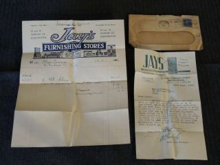 Letter From Jays Furnishing Manchester Account Owing Not Paid During War 19
